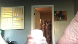 Watch me beat my pocket pussy with my big dick 