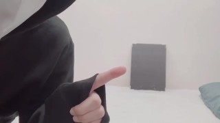 【日本人　色白　大学生　絶頂　車載　黒いボードにドロドロザーメン放出♡】