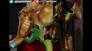 Dragonboy and Big Horse Furry Gay Muscle v1