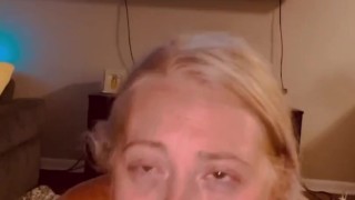 I suck & ride his big dick until I get cream pied (OnlyFans @blondie_dread for full video)