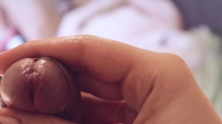 I asked my stepsister to help me cum while I am watching lesbian porn
