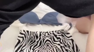 【個人撮影　彼女のマスクにぶっかけお射精♡】