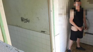 Exhib Risky Masturbation Public, Extreme Cum, Cock Pierced and tattoo