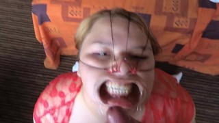 SEMEN EN LA CARA en ESCENA FACIAL BONDAGE