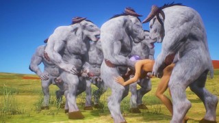 Furry with huge horse dildos | gay wild life | double furry anal