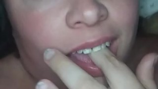Sucking off my own juices