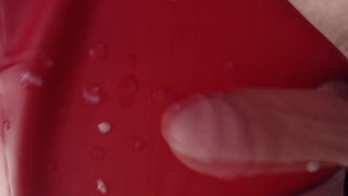 Kinky Latex Guy in Silence and His Massive Cum Load
