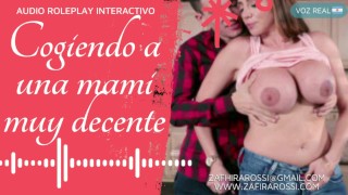 [DEMO] Mama decente caliente y excitada chupa pija y gime | Roleplay Interactivo | Audio Only