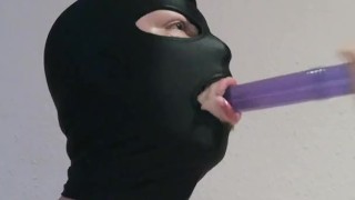 Double dildo deepthroat 