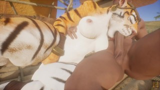 Tiger Girl in the Savannah / Patreon Request