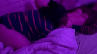 My mom's young friend came to see us and we shared a bed PART I