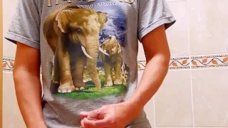 Jerking cock