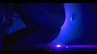 Blowing and stroking my big fat black dick