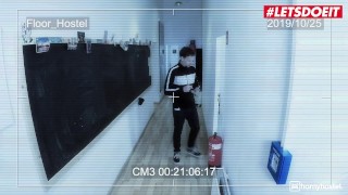 HORNY HOSTEL - Petite Blonde Teen Marylin Sugar Fucked Hard By Horny Thief Full Scene