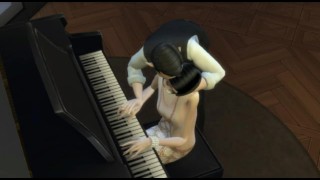 Flapper babe Jazz Gatsby gets fucked on the piano