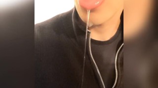 Dripping tongue