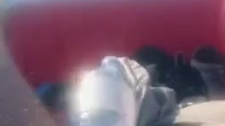 Risky jerking off in the middle of the see with boats passing by... almost got caught!! 