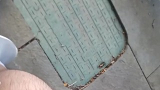 Rub teasing in the park