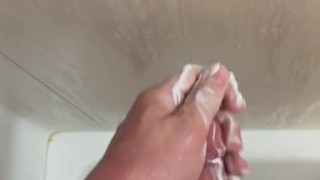 Jack Off With Shaving Cream In Shower