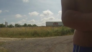 at the side of the highway