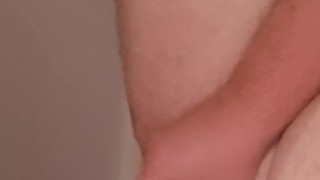 Chubby play with toy in ass and cum like a girl