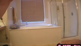 POV panty teen teases the camera in solo scene