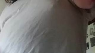 Sean adds cream to his mornin joe