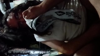 Sean sneaking into laundry room to sniff roomates sweaty jock and socks after he went to gym