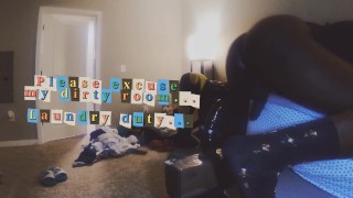 Riding my dildo for a snapchat fan😁😁😁