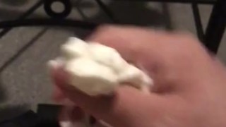 Stevo00a (Me) Alone Cheeky Whipped Cream Wanking in Lounge