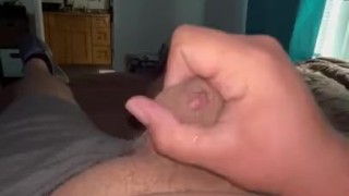 Chub cums and busts a hot load onto the camera