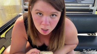 Risky Public Blowjob In A Cableway Cabin