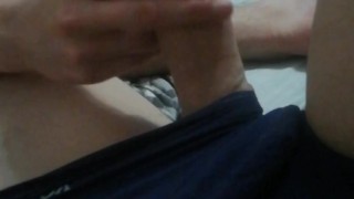 A friend watches gay porn and plays with my dick while