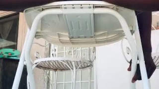 THINK THEY SAW ME? POV Masterbating outside.