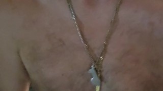 Morning cock stroking