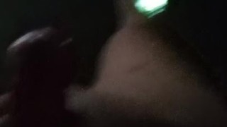 Quickie cum in the bathroom