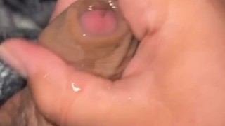 Comical Cum Shot from fat gay chub