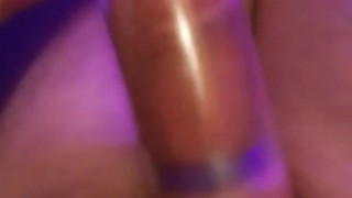 dismounting my sloppy oiled up cock from penis pump after session