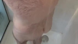 Hairy Daddy Showers For You Fun With Shower Massager