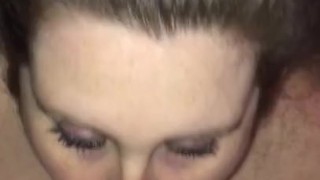 Deepthroat cum in back of throat!