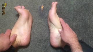 NOT ALL BIG GIANTS ARE MONSTERS - WHEN YOU SHRINK IT IS GOOD TO BE IN SAFE HANDS - MANLYFOOT