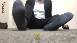 NOT ALL BIG GIANTS ARE MONSTERS - WHEN YOU SHRINK IT IS GOOD TO BE IN SAFE HANDS - MANLYFOOT