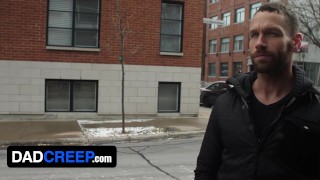 DadCreep - Angry Stepdad Disciplines His Naughty Stepson And Makes Him Gagg On His Throbbing Cock