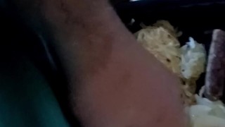 Sean cummin on his eggs and plays soggy biscuit