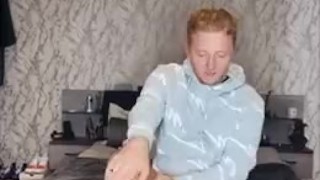 Twink worships sweaty socks 