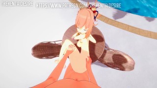 LOVING SEX WITH HU TAO, KUKI SHINOBU AND YOIMIYA 😍 GENSHIN IMPACT HENTAI
