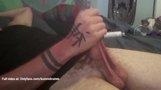 Making love to my big white cock before I cum all over you