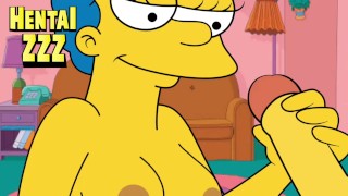 The simpsons porn milf Marge handjob