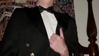 just a Scottish boy wearing his kilt ;)