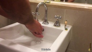 STRIP SHOW! MICRO HUMAN STRIPS AND GETS ALL WET FOR ME MANLYFOOT MACROPHILE